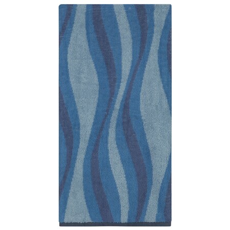 Creative Bath Products Wavelength Collection Bath Towel, Blue